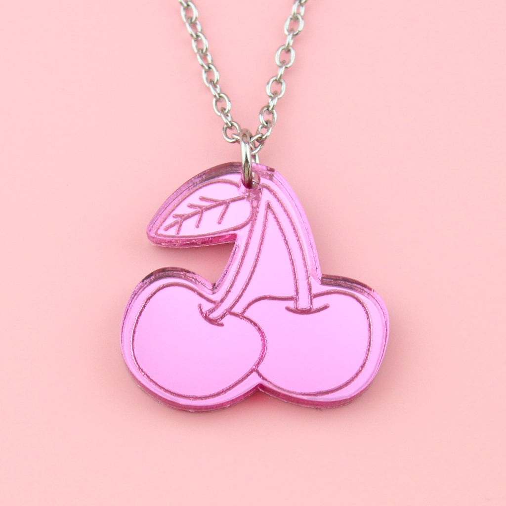 Pink Cherry Dream Necklace - Sour Cherry