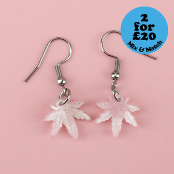 Pink Just Keep Rollin' Earrings - Sour Cherry