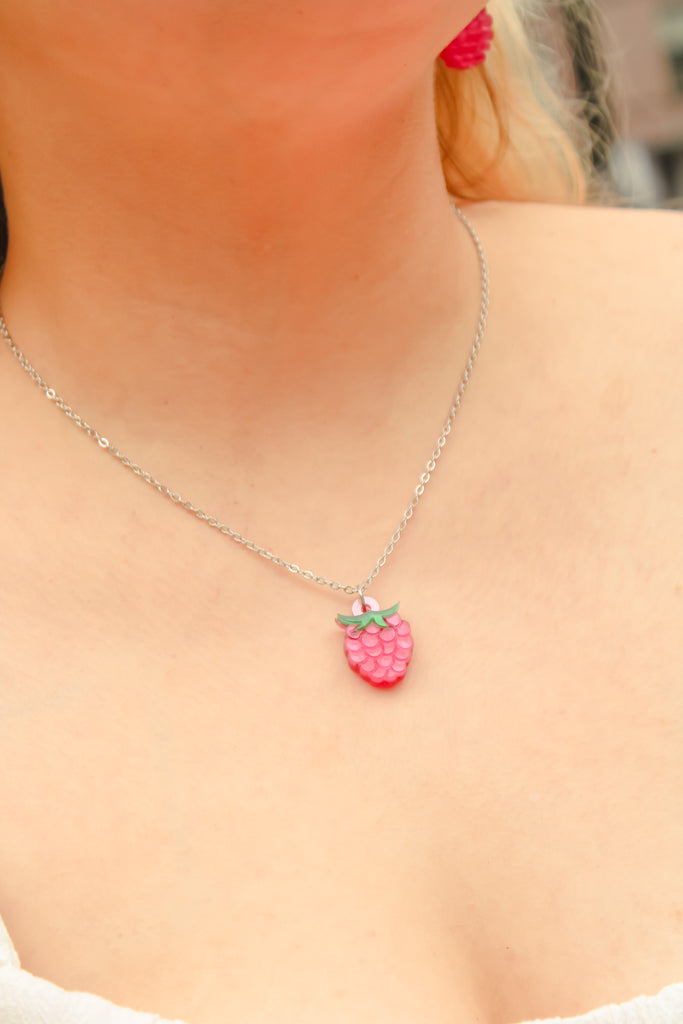 Raspberry Necklace - Sour Cherry