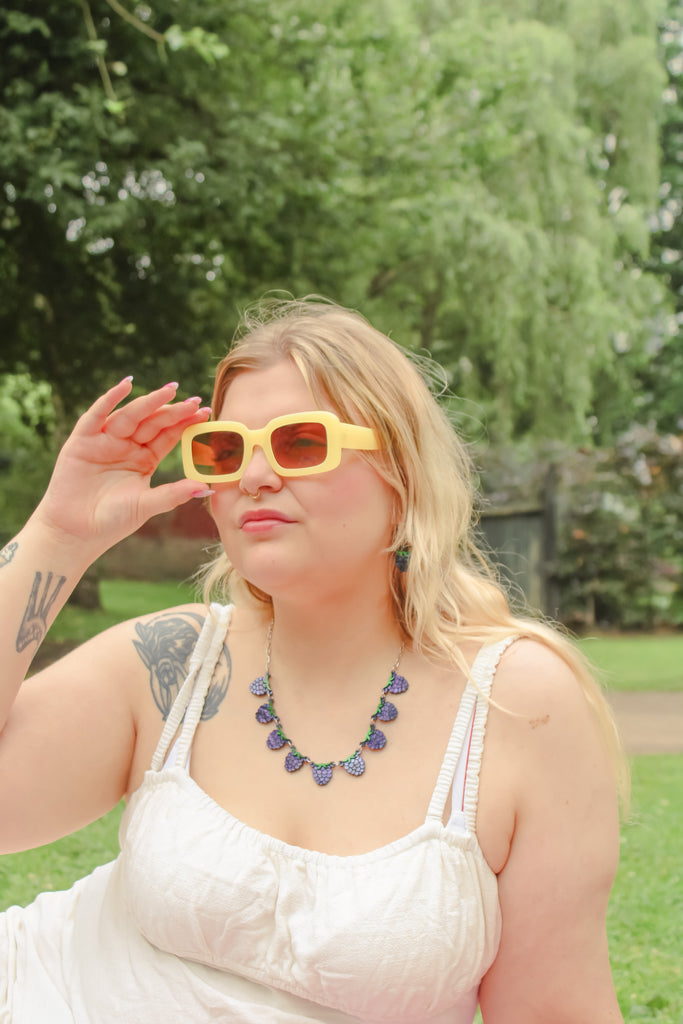 The Punnet Necklace - Blackberries - Sour Cherry