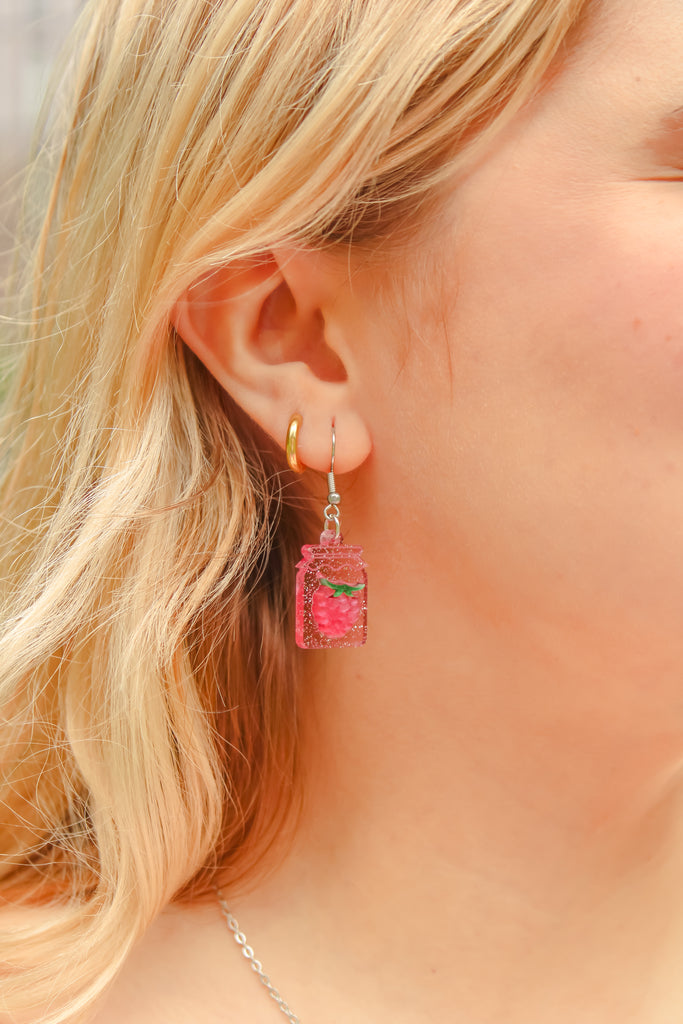 Pump Up The Jam Earrings - Raspberry - Sour Cherry