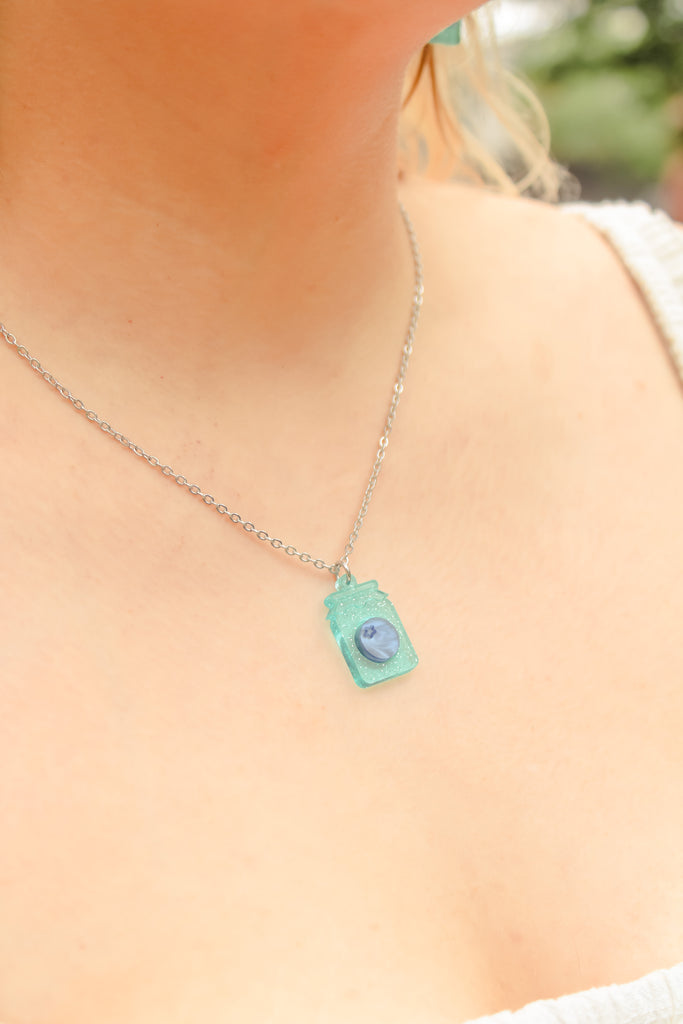 Pump Up The Jam Necklace - Blueberry - Sour Cherry