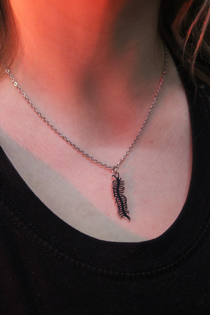 Centipede Necklace - Sour Cherry