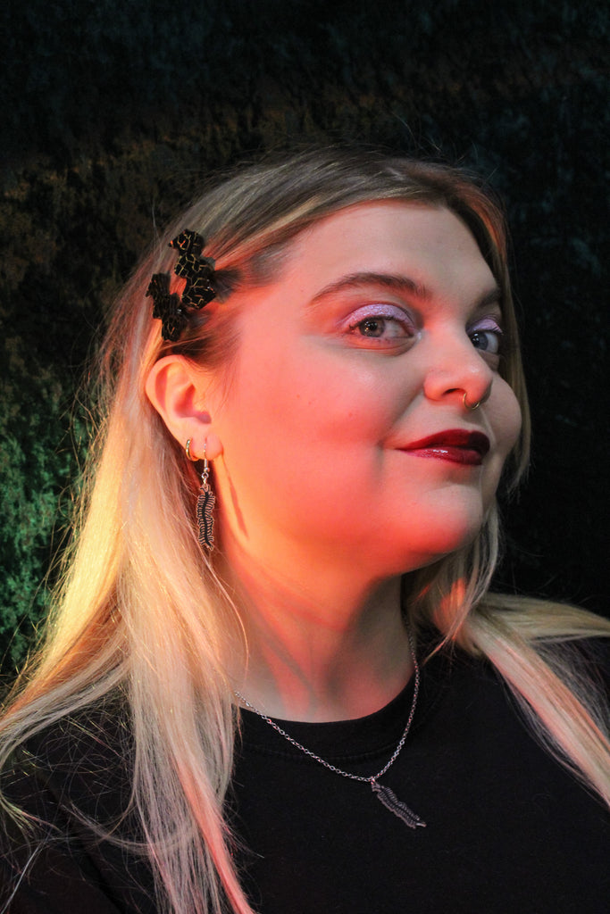 Centipede Necklace - Sour Cherry