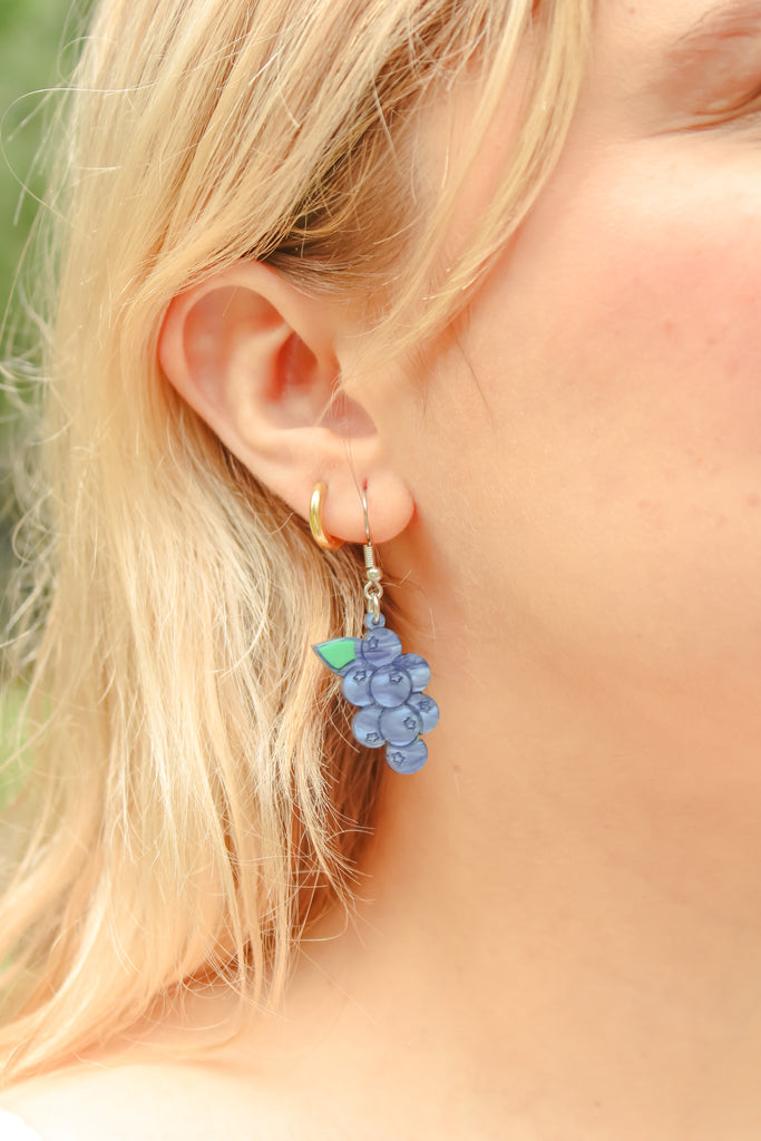 Blueberry Earrings - Sour Cherry