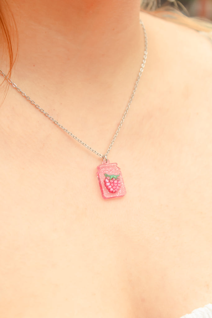 Pump Up The Jam Necklace - Raspberry - Sour Cherry