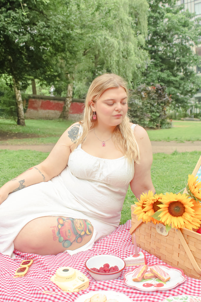 Pump Up The Jam Necklace - Raspberry - Sour Cherry