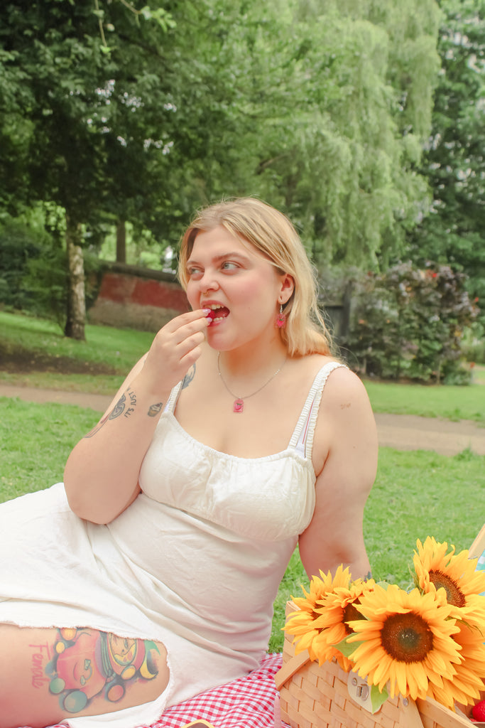 Pump Up The Jam Earrings - Raspberry - Sour Cherry