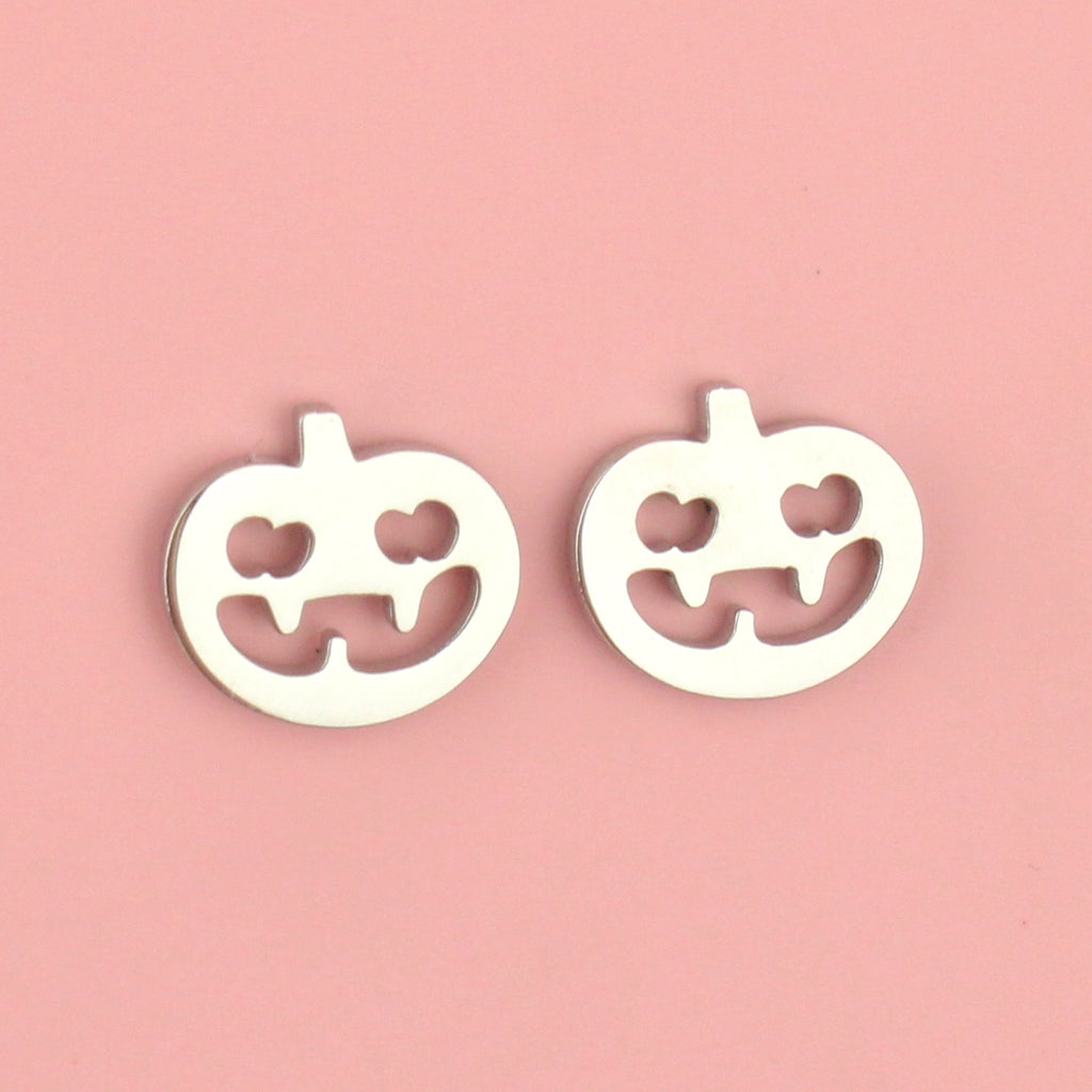 Pumpkin Stud Earrings - Sour Cherry
