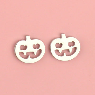 Pumpkin Stud Earrings - Sour Cherry