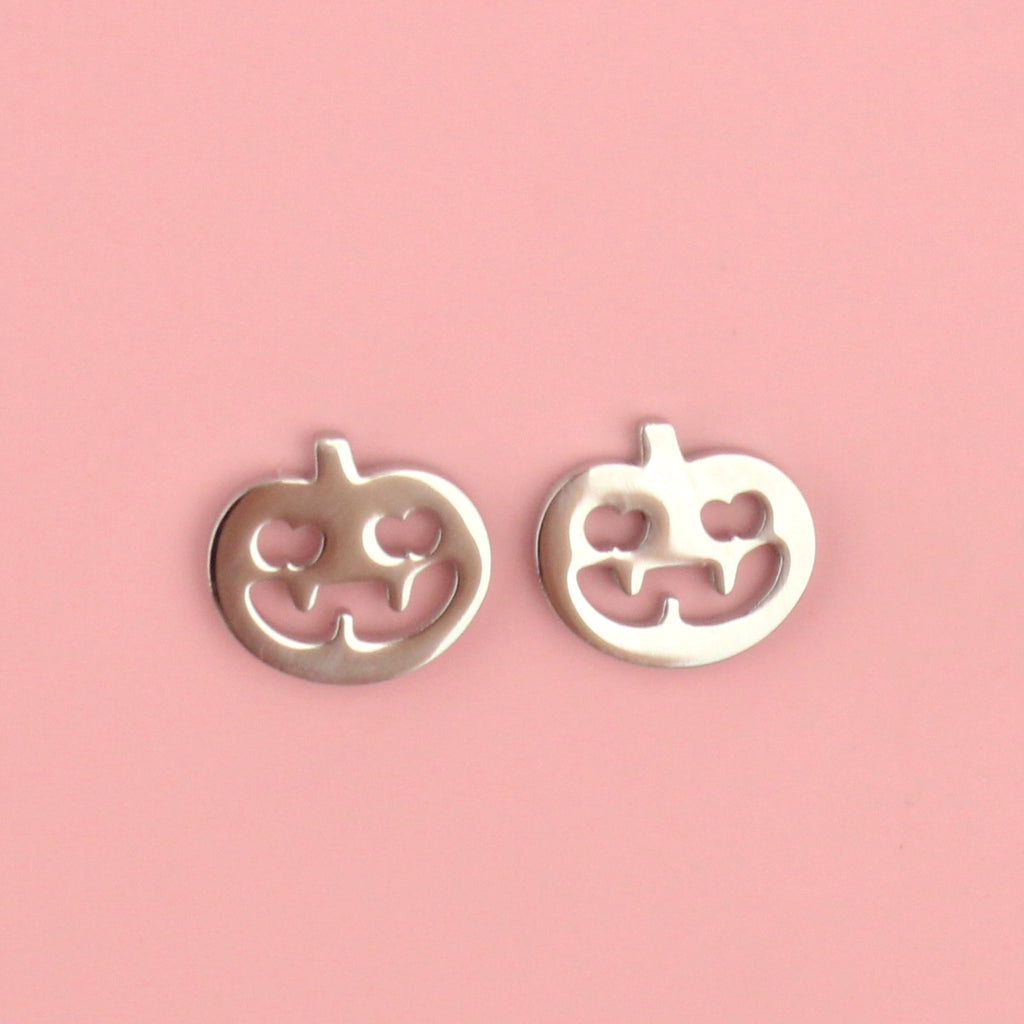 Pumpkin Stud Earrings - Sour Cherry