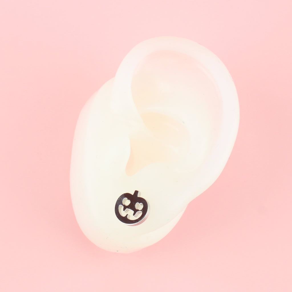 Pumpkin Stud Earrings - Sour Cherry