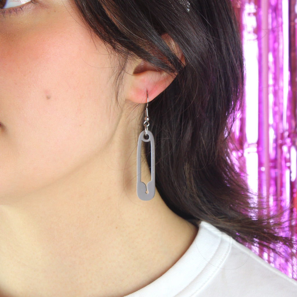 Put A Pin In It Earrings - Sour Cherry