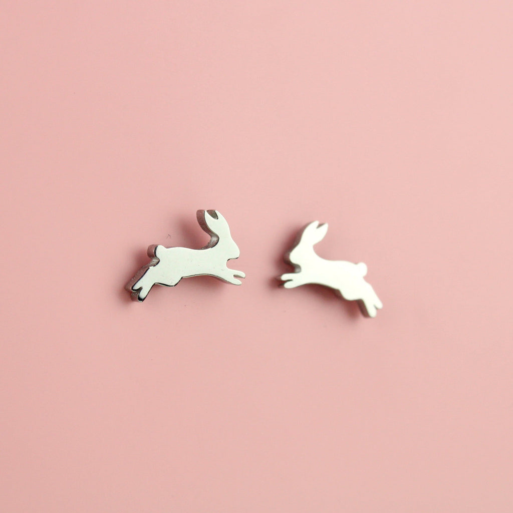 Rabbit shaped stainless steel studs