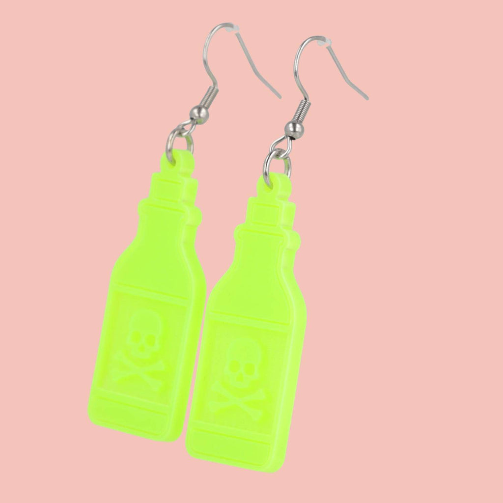 Radioactive Poison Earrings - Sour Cherry