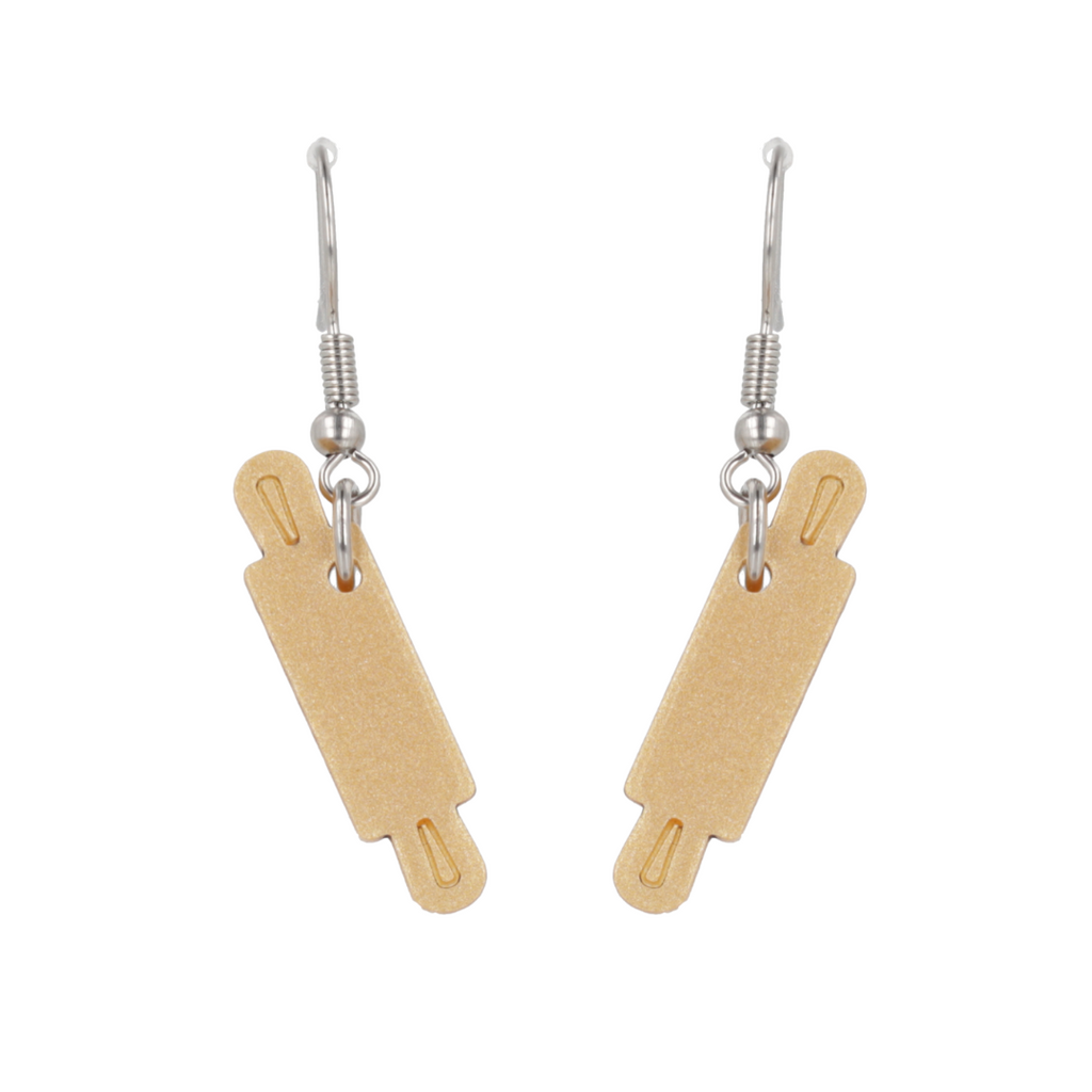 Rolling Pin Earrings - Sour Cherry