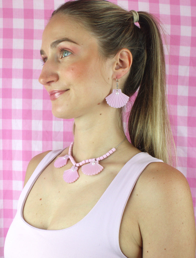 She Sells Sea Shell Earrings - Sour Cherry
