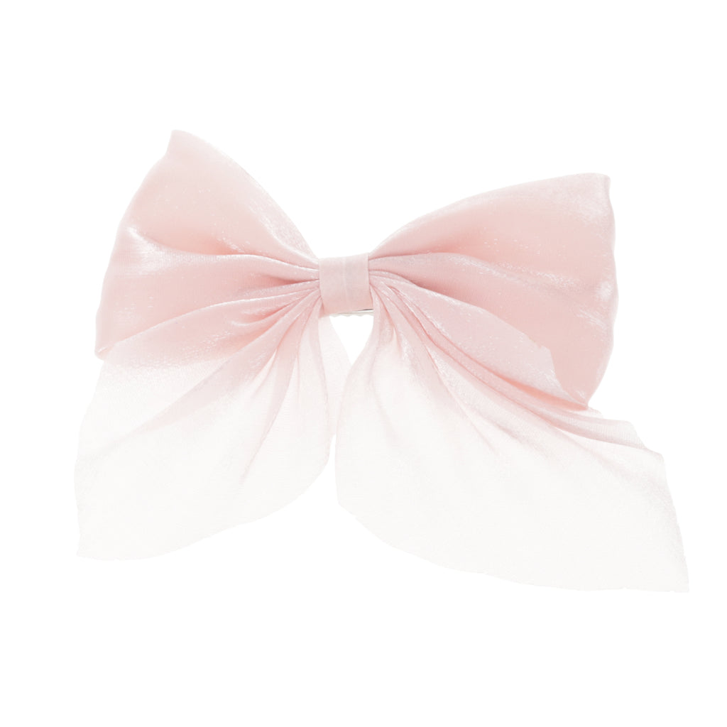 Shimmer Hair Bow - Soft Pink - Sour Cherry