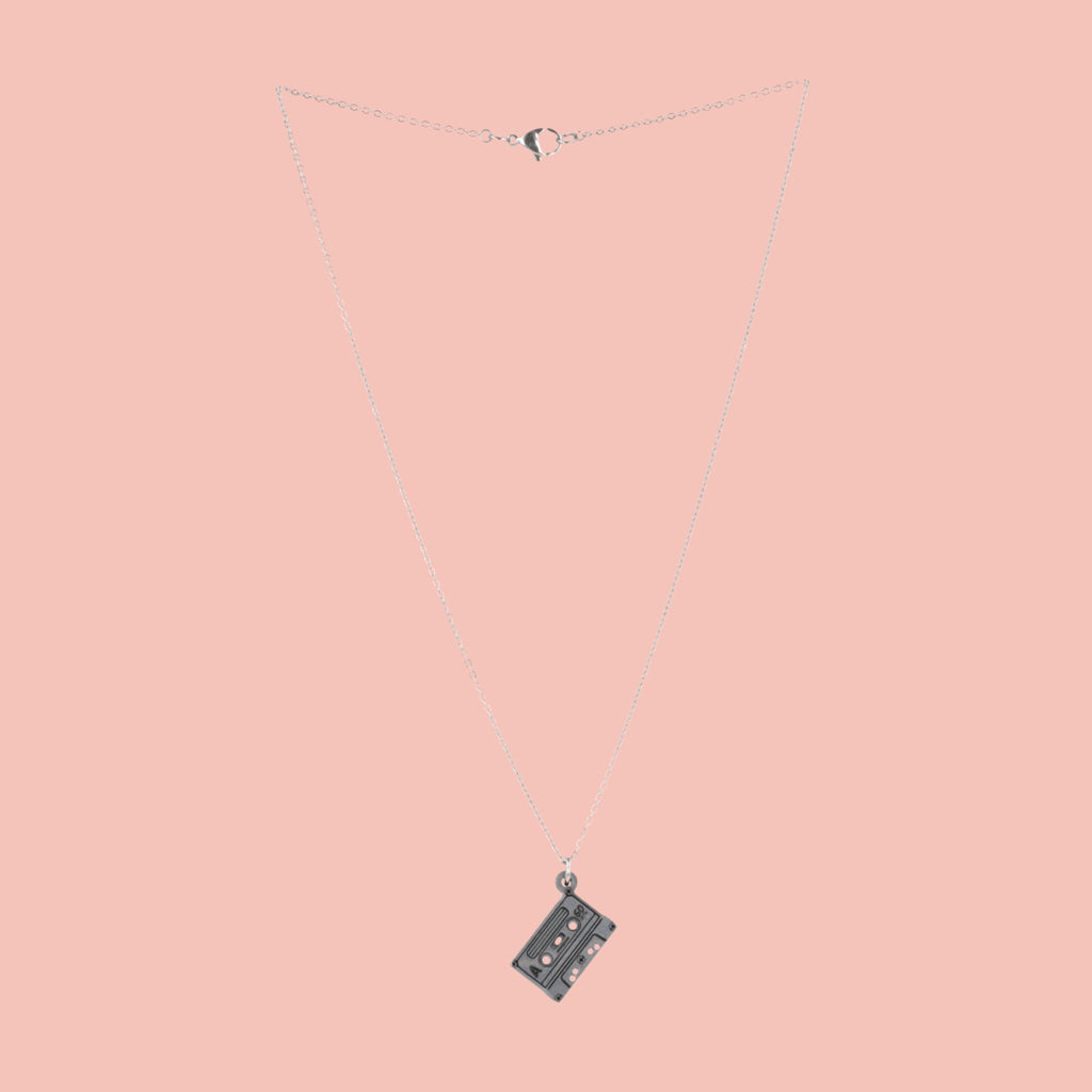 Mix It Up Tape Necklace - Sour Cherry