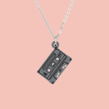 Mix It Up Tape Necklace - Sour Cherry