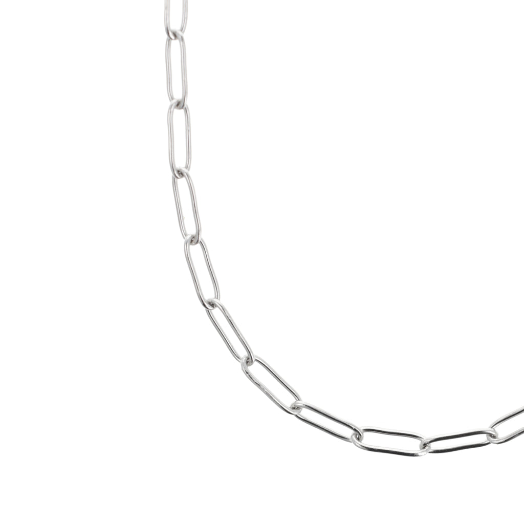 Slim Oval Link Chain Necklace - Sour Cherry