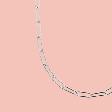 Slim Oval Link Chain Necklace - Sour Cherry