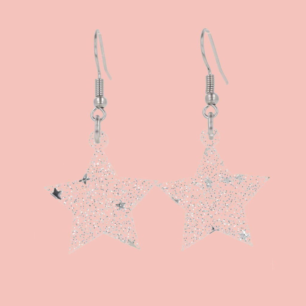 Small Stars Are Blind Earrings - Sour Cherry