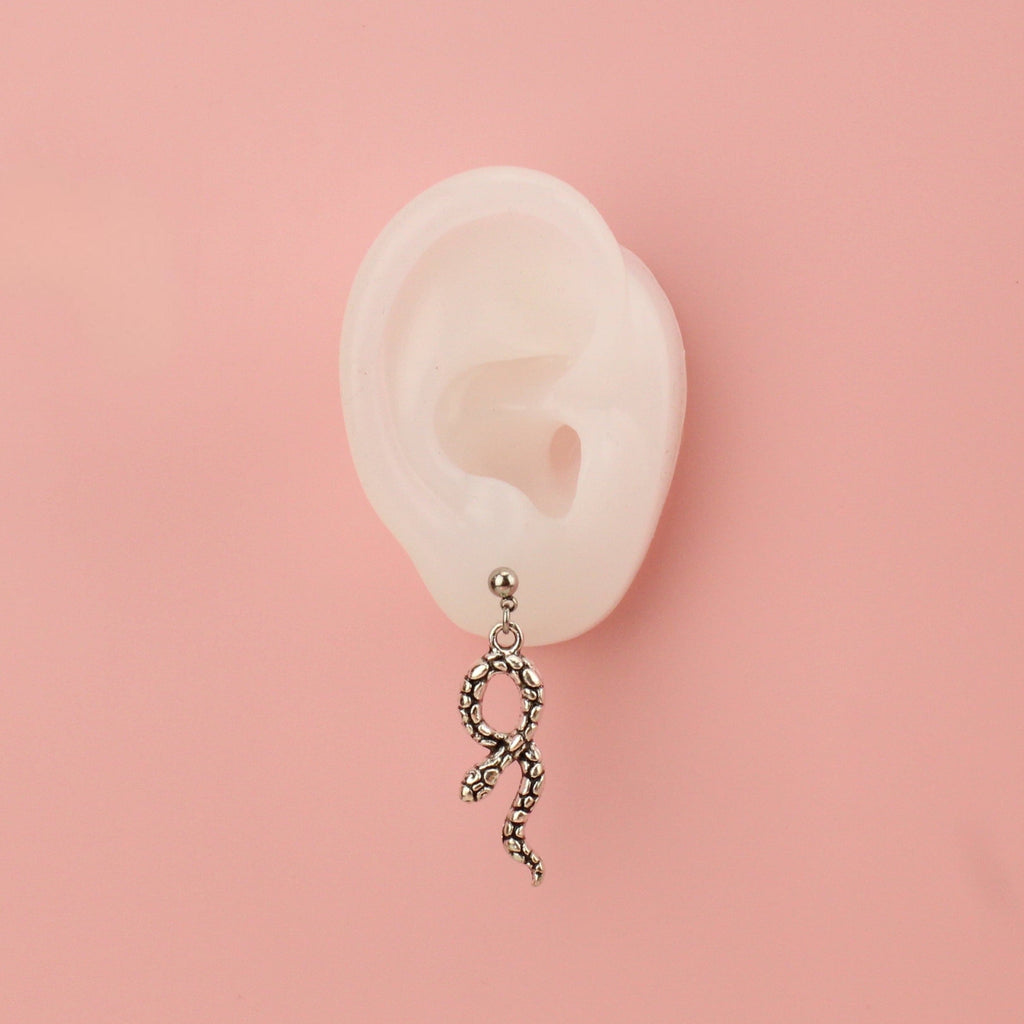 Snake Earrings - Sour Cherry