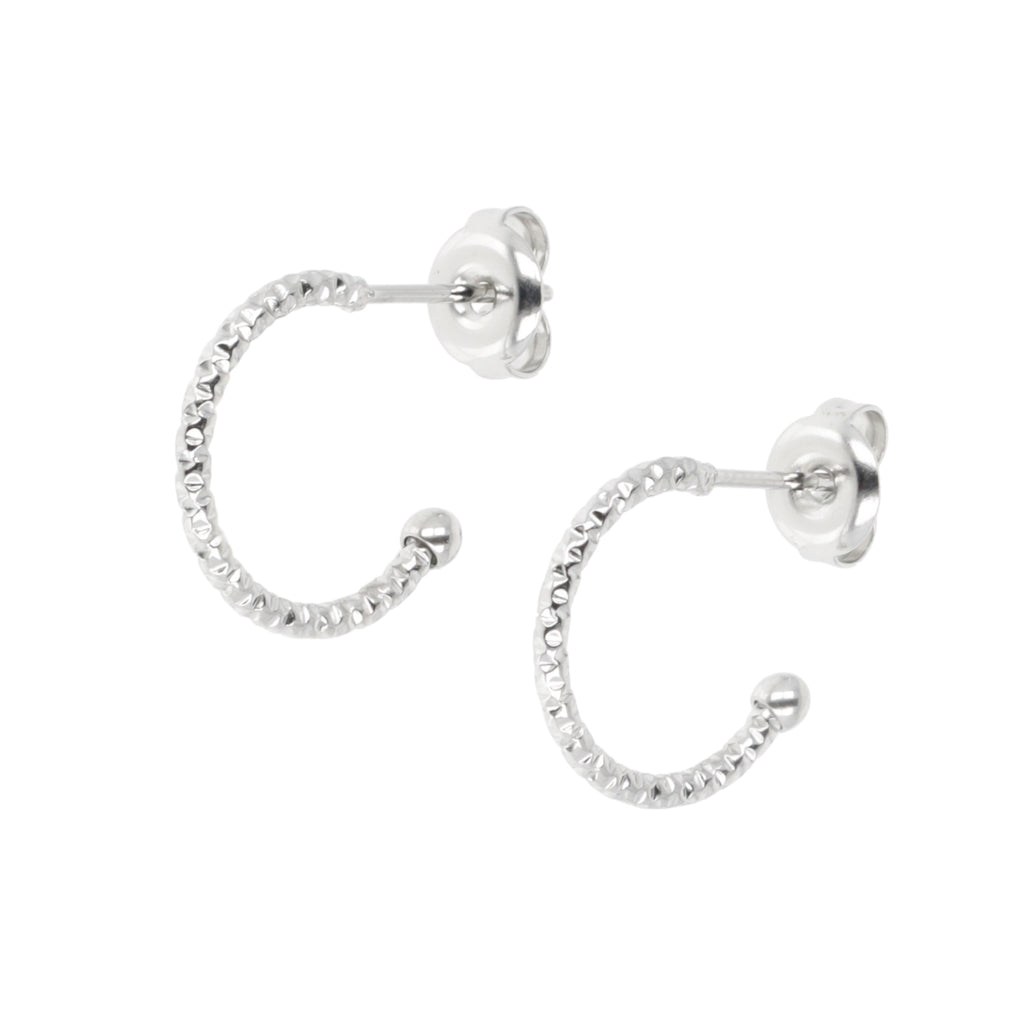 Sparkle Hoop Earrings - Sour Cherry