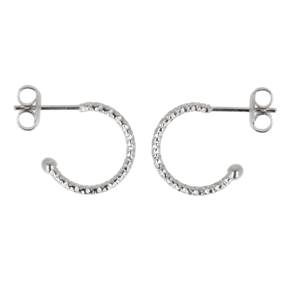 Sparkle Hoop Earrings - Sour Cherry
