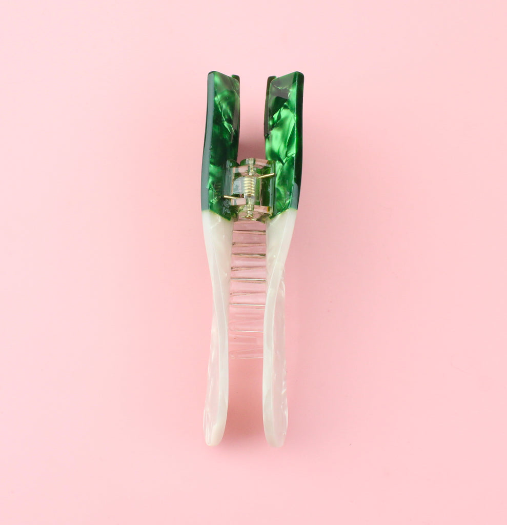 top of spring onion claw clip