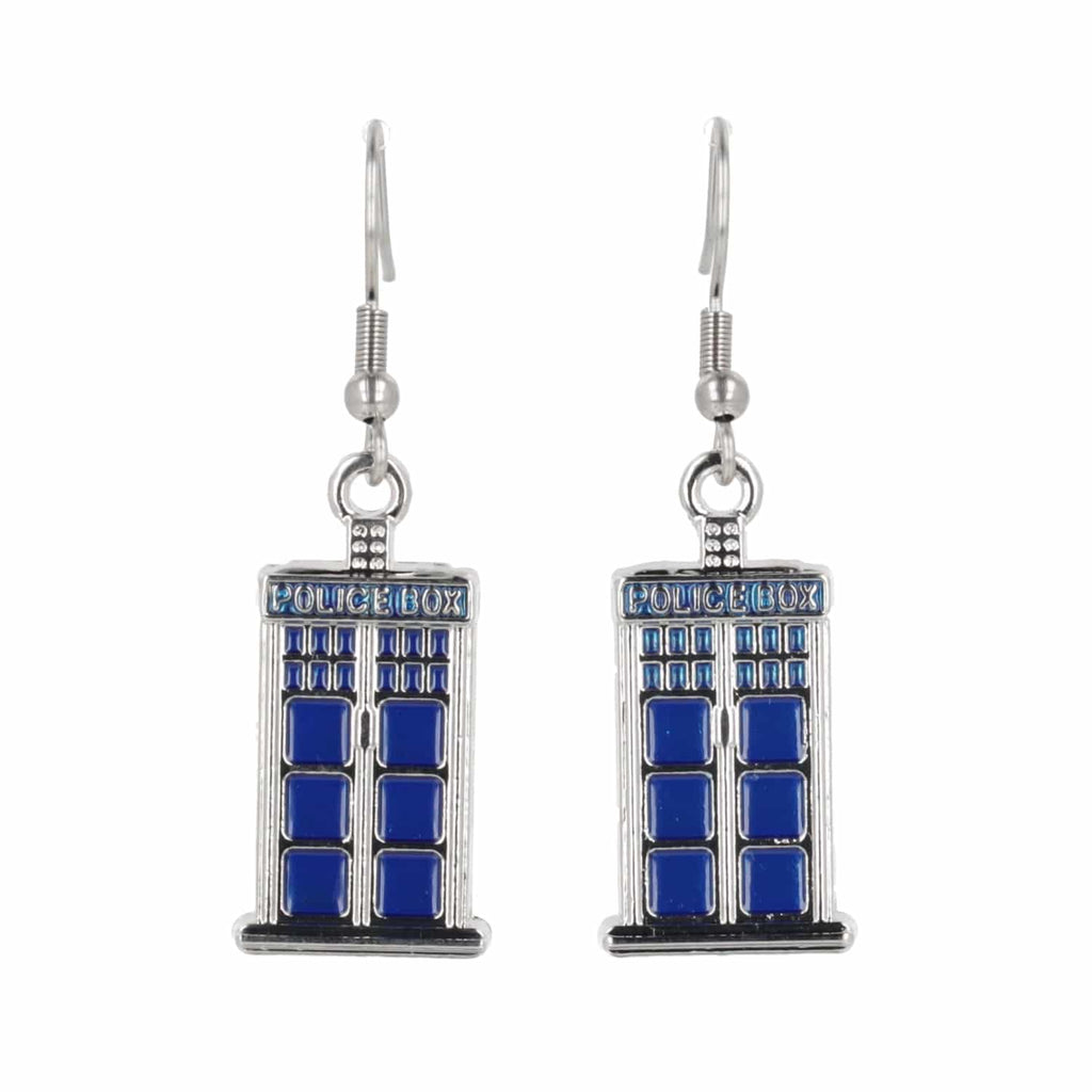 Tardis Earrings - Sour Cherry