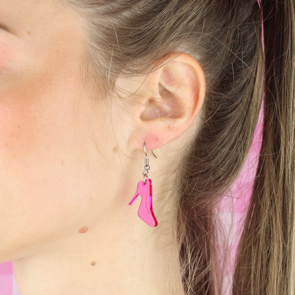 The High Heel Shoe Earrings - Sour Cherry