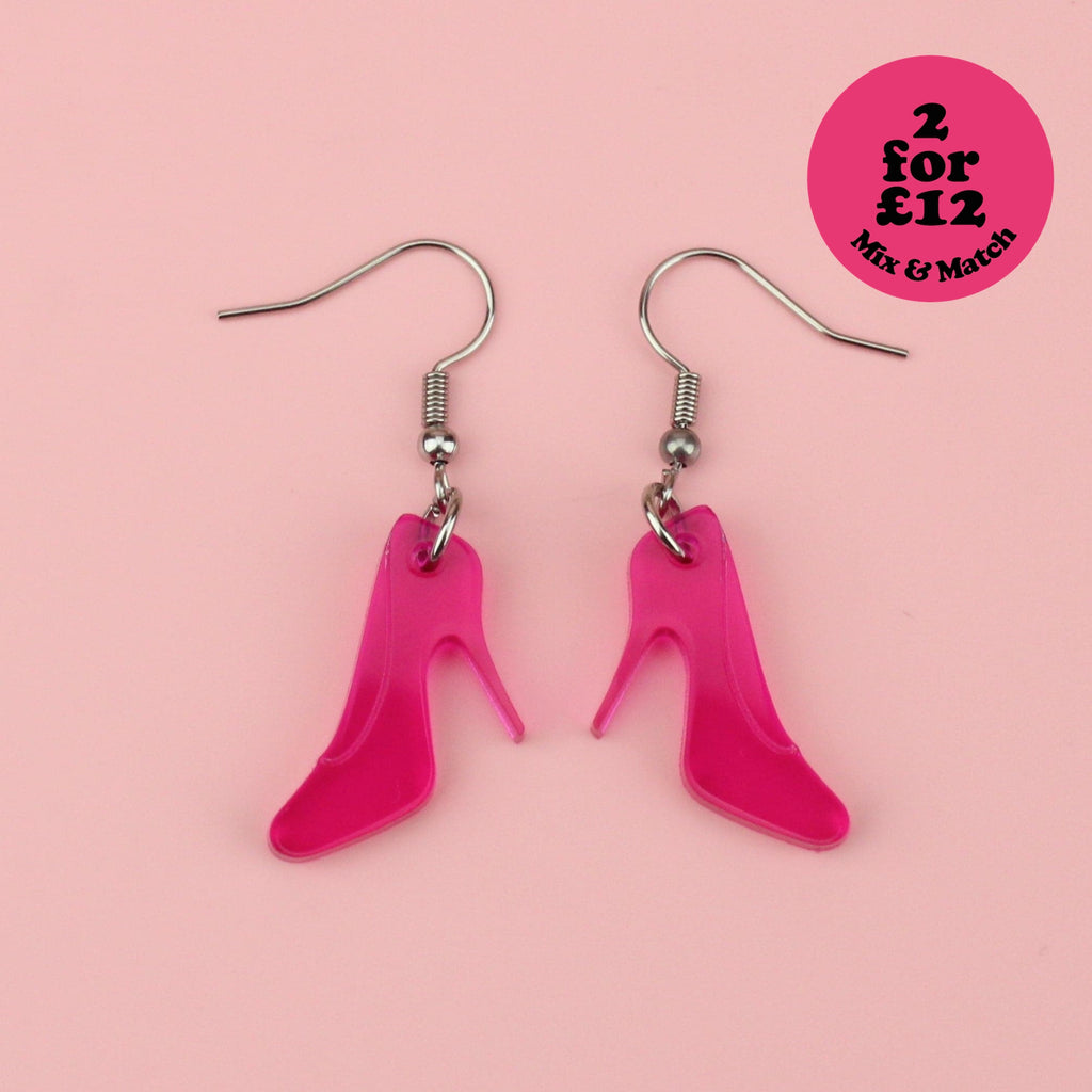 The High Heel Shoe Earrings - Sour Cherry