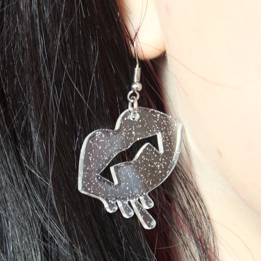 This is the Skin of a Killer Vampire Earrings - Sour Cherry