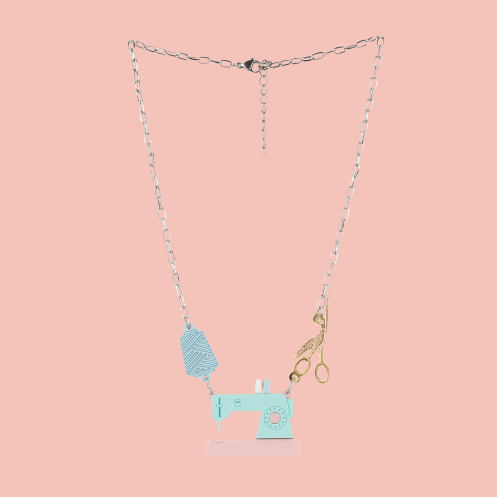 Thready Set Go Necklace - Sour Cherry
