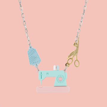 Thready Set Go Necklace - Sour Cherry