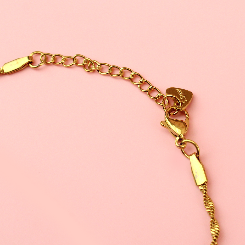 Twisted Anklet (Gold Plated)