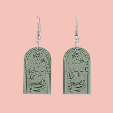 Venus De Milo Earrings - Sage Green - Sour Cherry