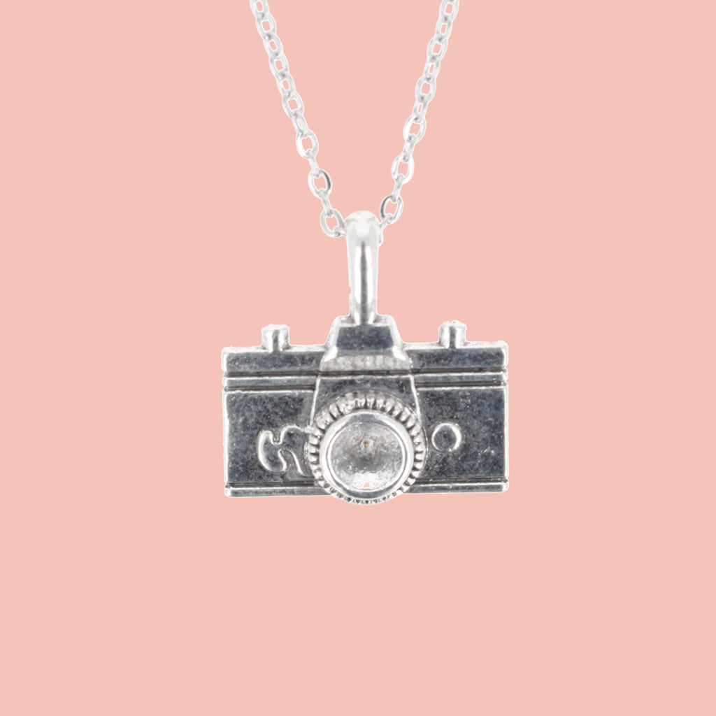 Vintage Camera Necklace - Sour Cherry