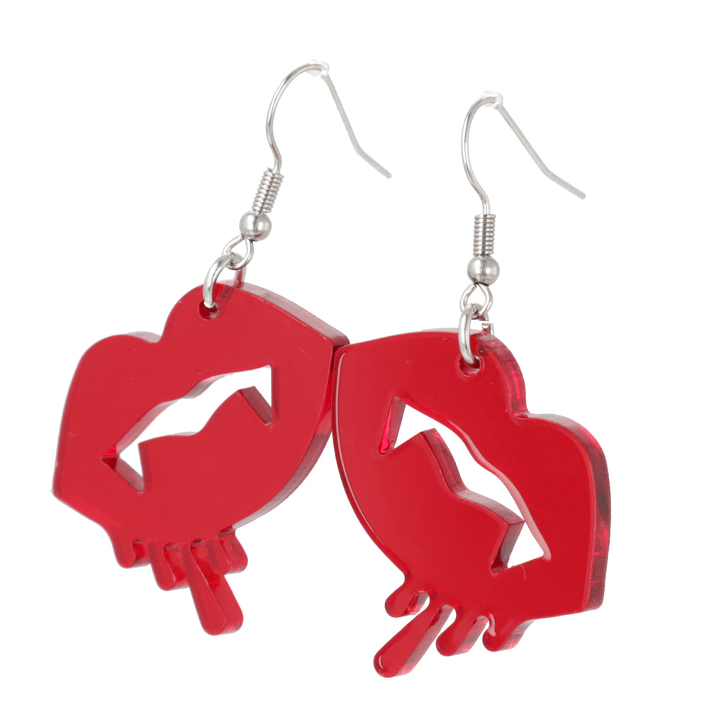 What Would Buffy Do? Earrings - Sour Cherry