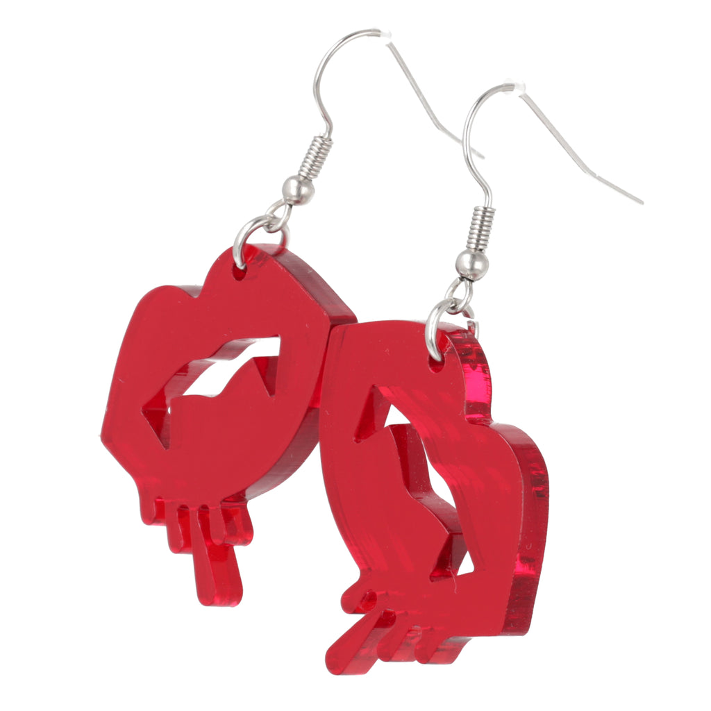 What Would Buffy Do? Earrings - Sour Cherry