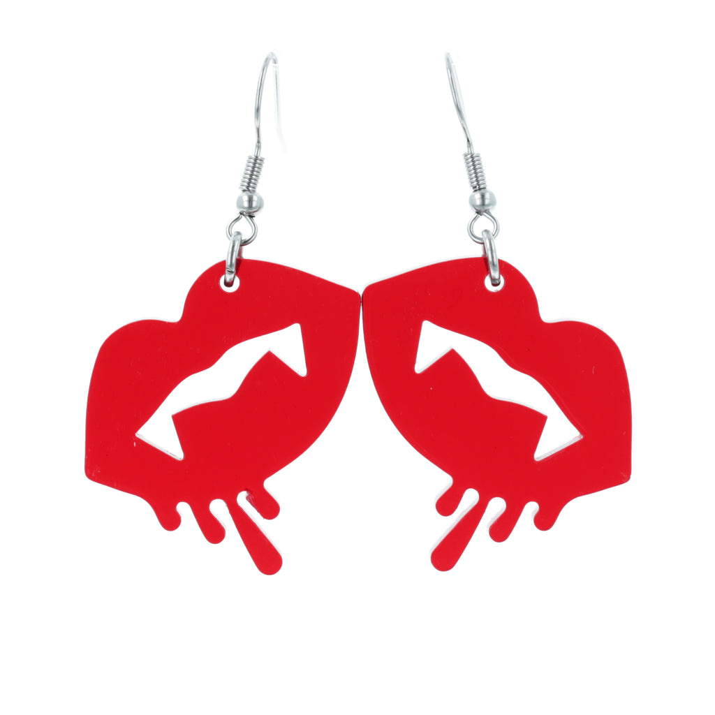 What Would Buffy Do? Earrings - Sour Cherry