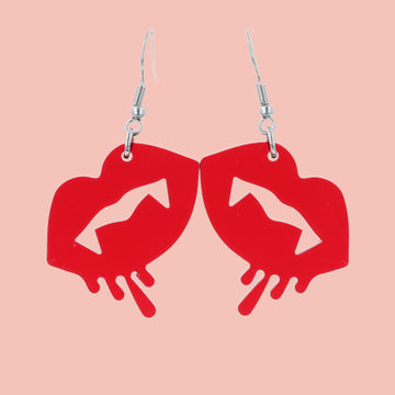 What Would Buffy Do? Earrings - Sour Cherry