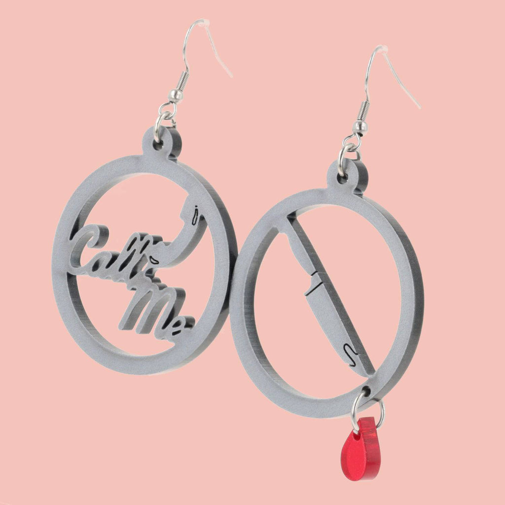 What's Your Favourite Movie? Earrings - Sour Cherry