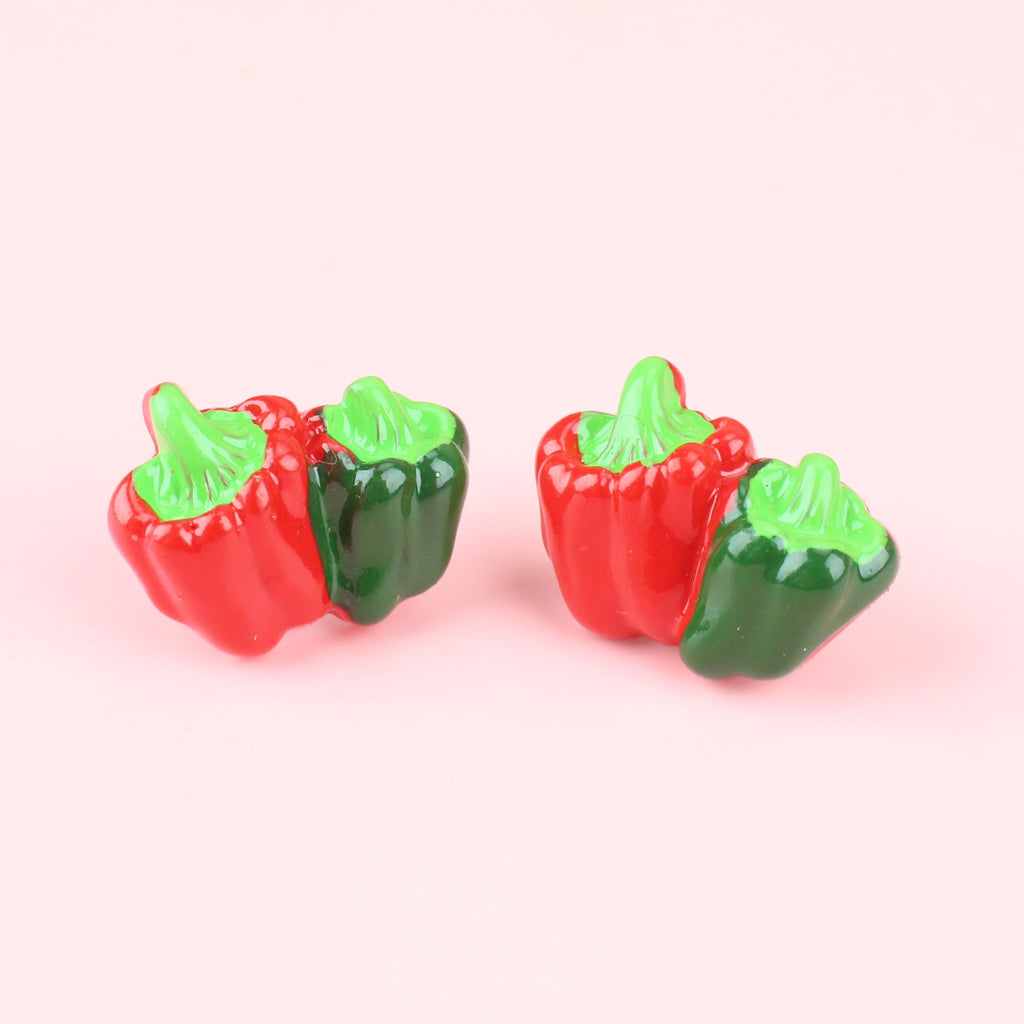 Why Hello Jill! Stud Earrings - Sour Cherry