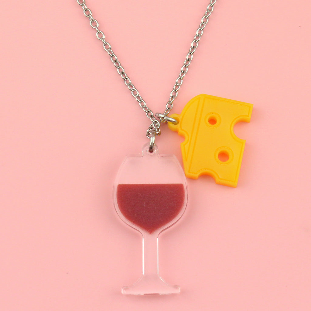 Wine & Cheese Necklace - Sour Cherry