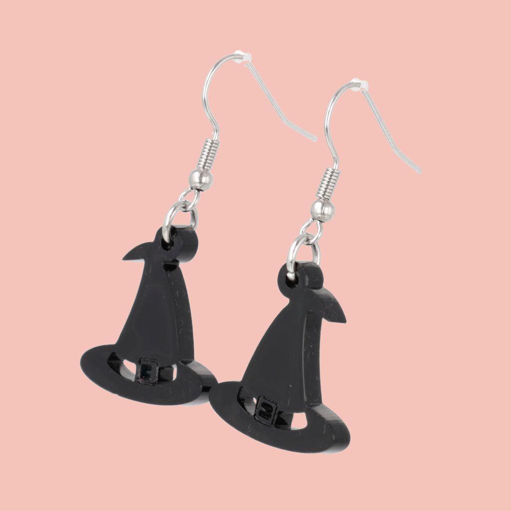 Witches' Hat Earrings - Sour Cherry