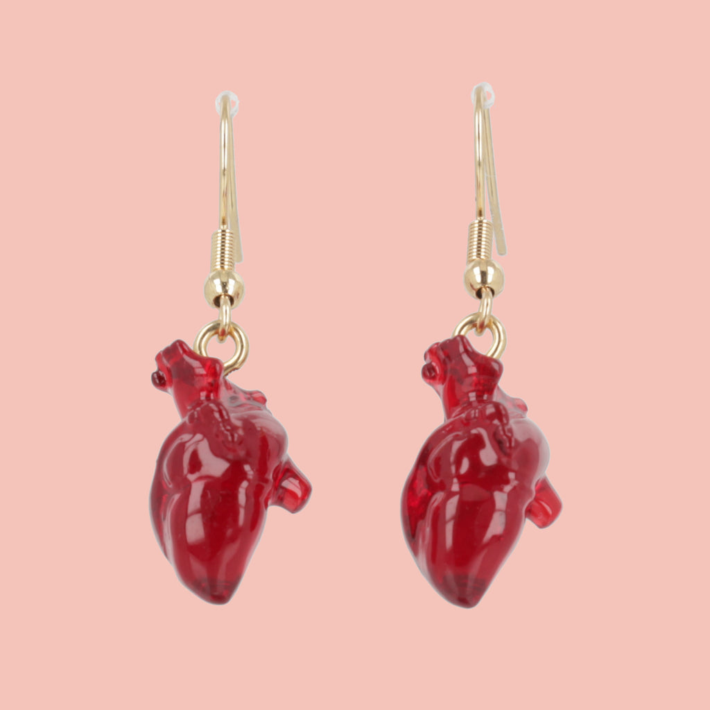 You're Just My Blood Type Earrings - Sour Cherry