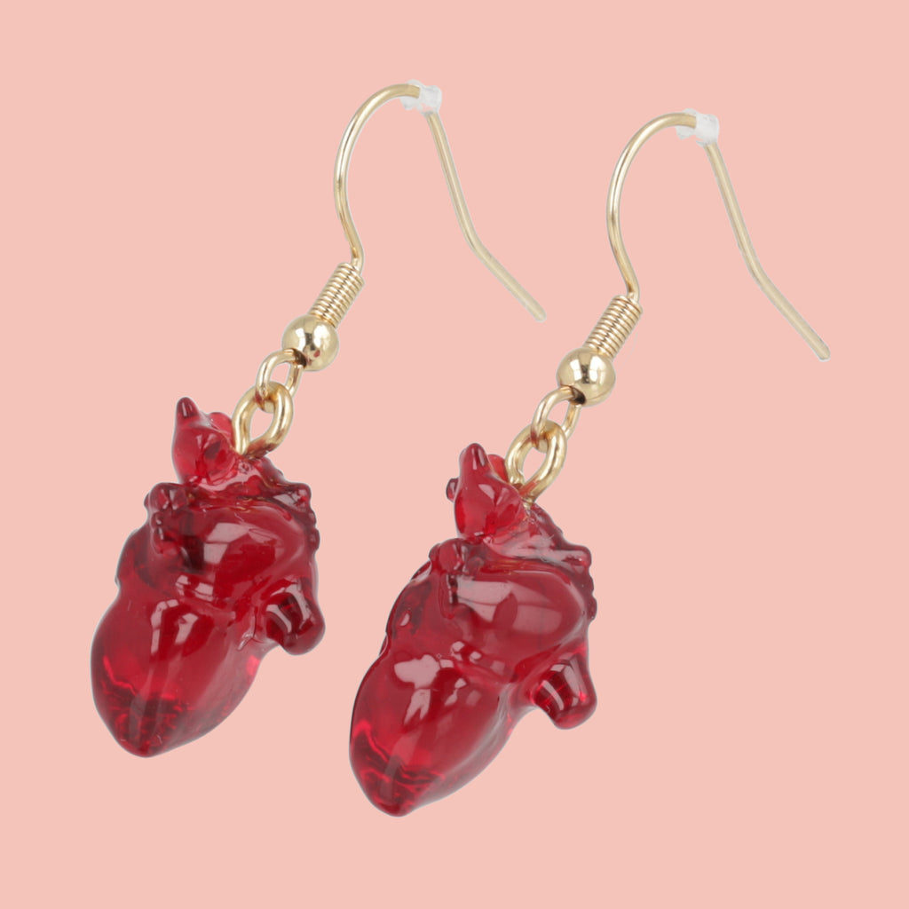 You're Just My Blood Type Earrings - Sour Cherry